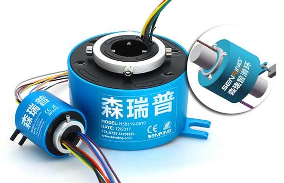 用于旋转轴安装的中空机器人滑环