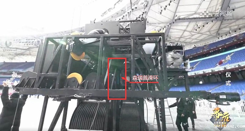鸟巢火炬台吊起装置里的米兰app体育官方入口下载手机版滑环